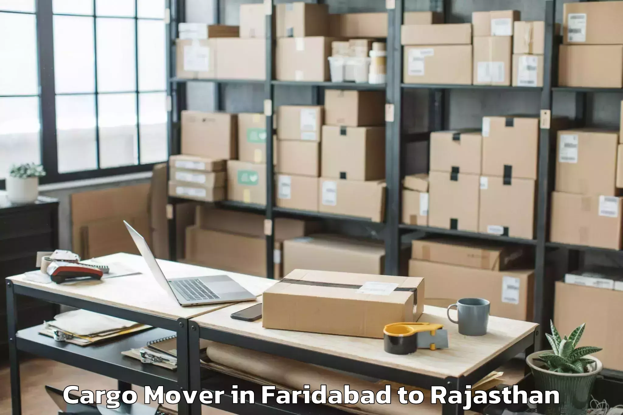 Efficient Faridabad to Beawar Cargo Mover